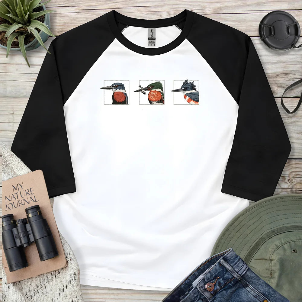 Kingfishers Of America 3/4 Sleeve T-shirt
