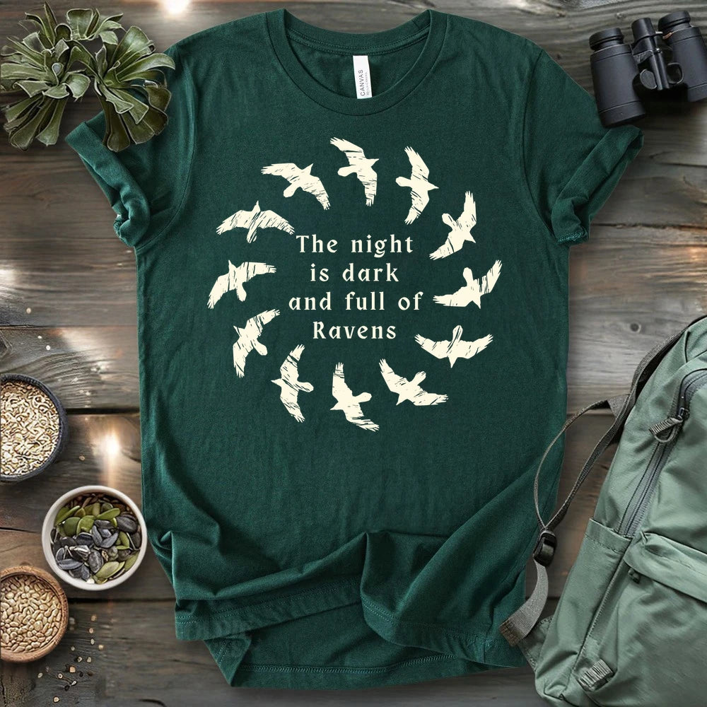 Night Full Of Ravens T-shirt