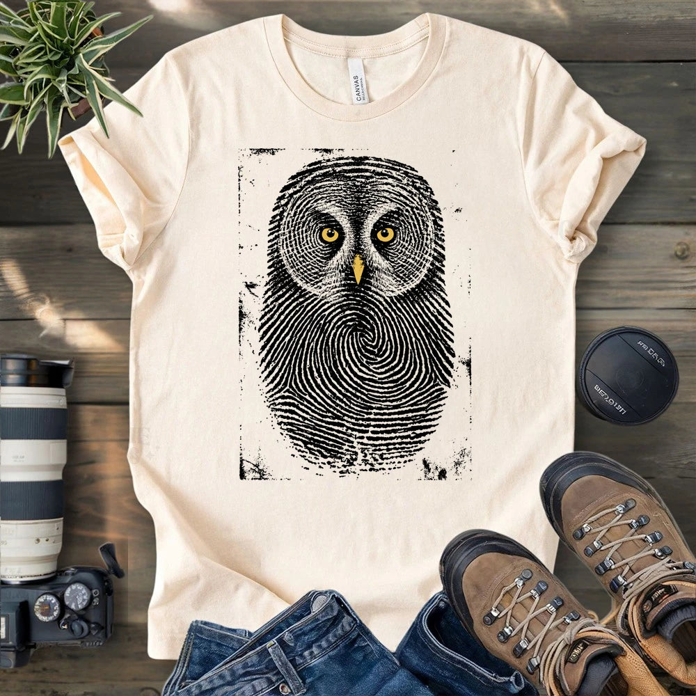 Owl Face Print T-shirt