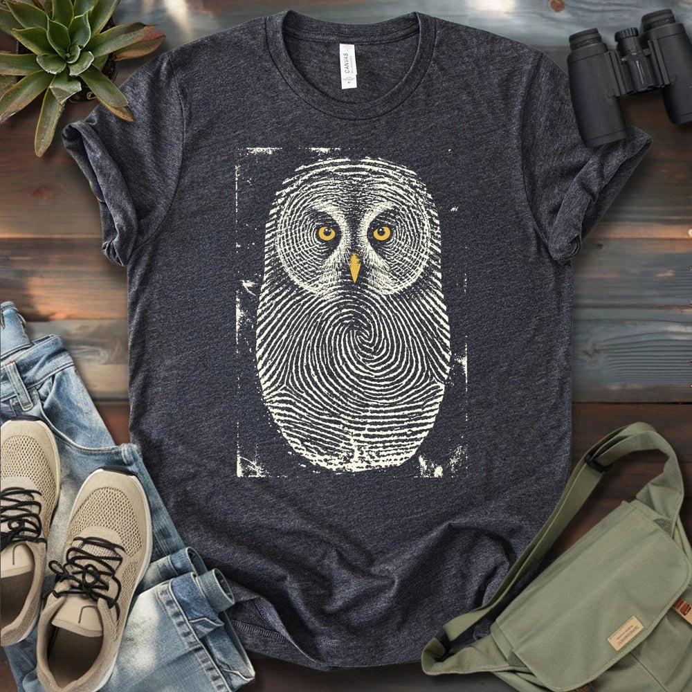 Owl Face Print T-shirt
