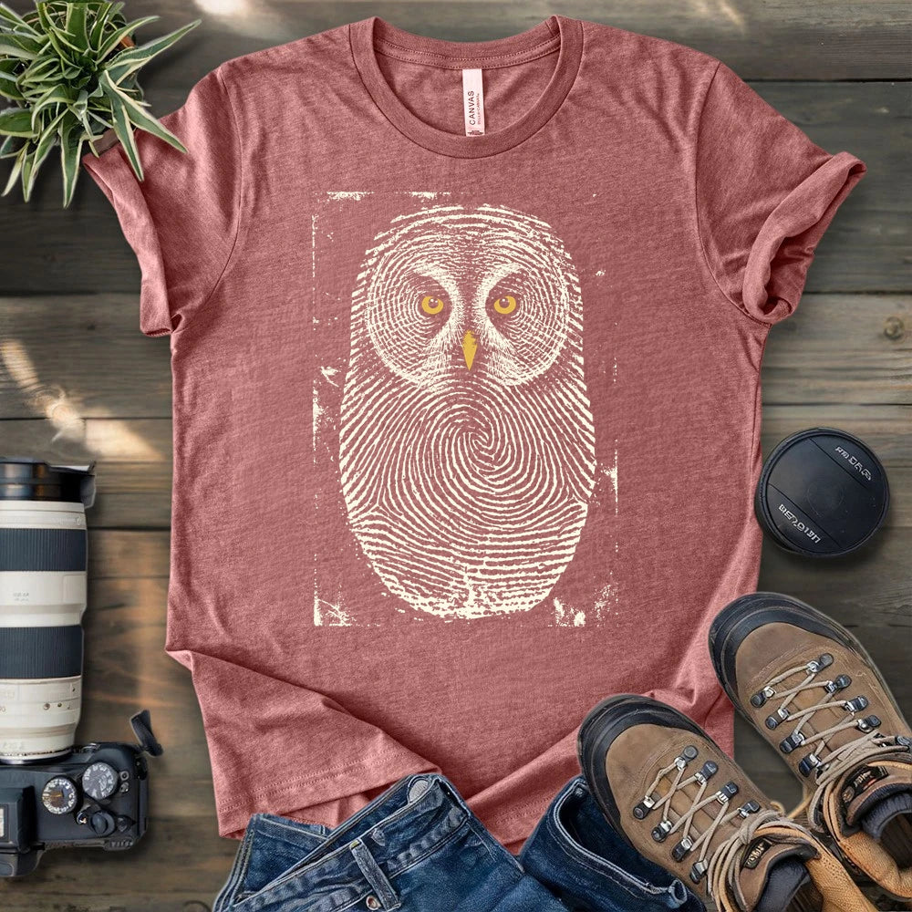 Owl Face Print T-shirt