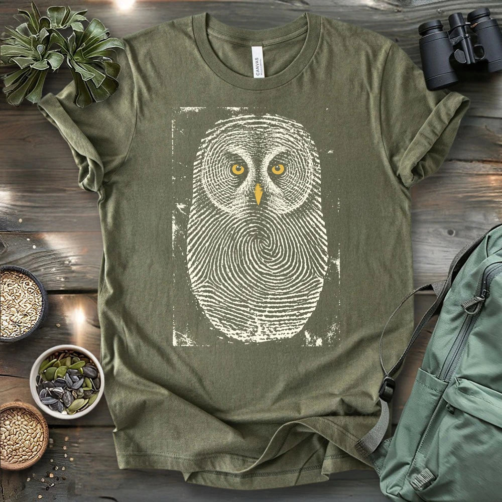 Owl Face Print T-shirt