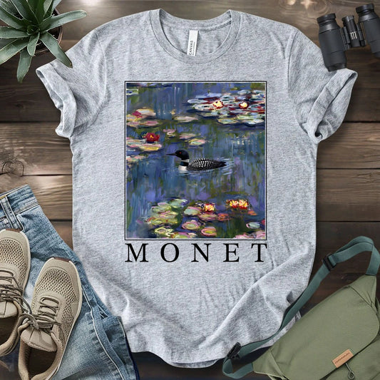 Loon With Water Lilies T-shirt