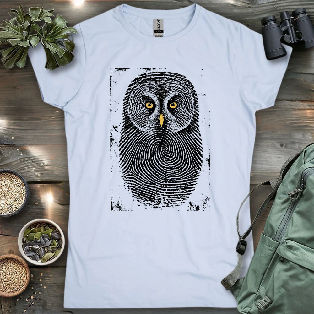 Owl Face Print Women's T-shirt