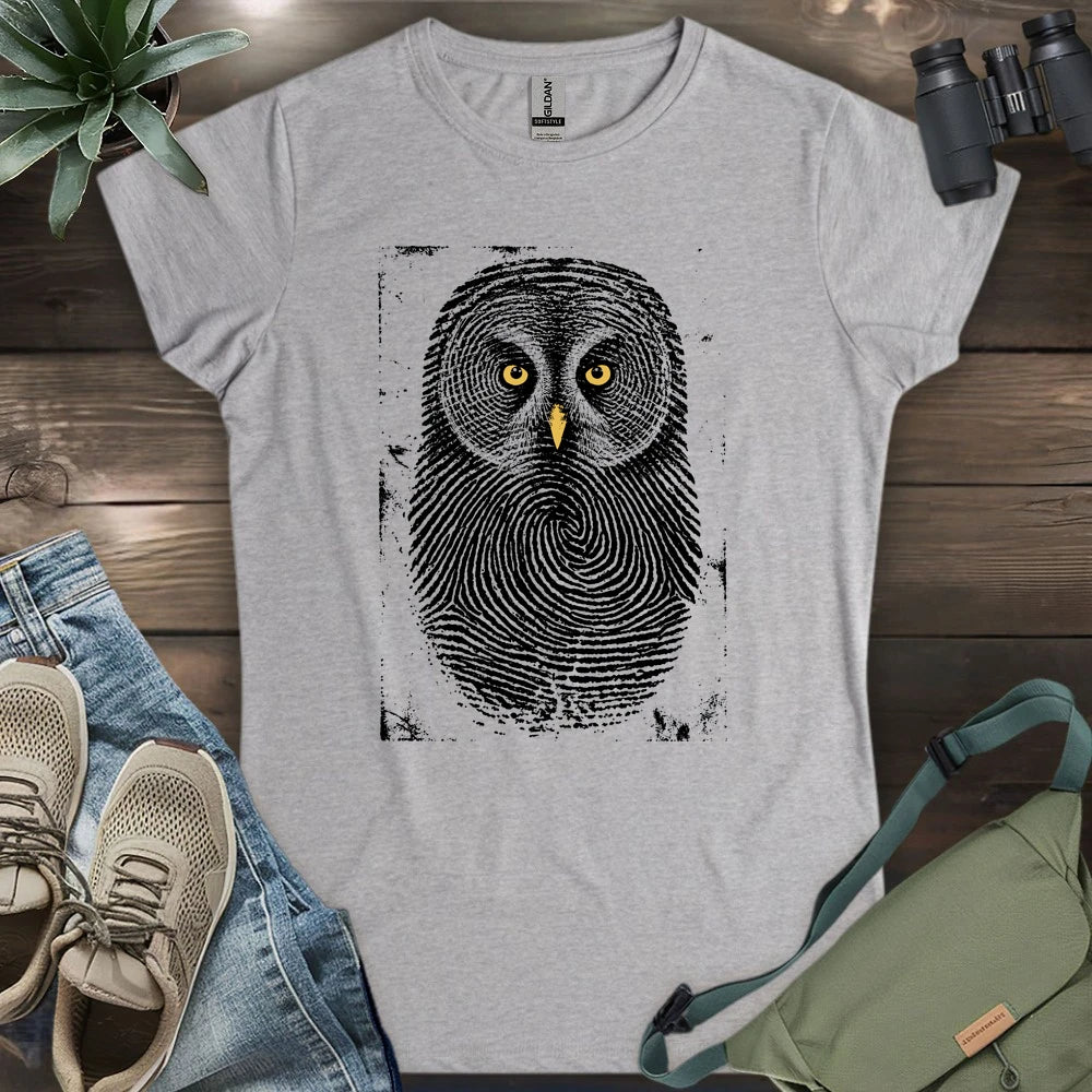 Owl Face Print Women's T-shirt