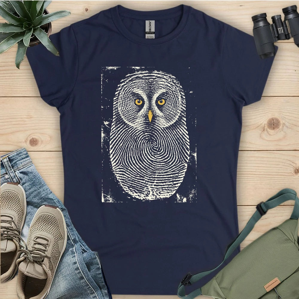 Owl Face Print Women's T-shirt