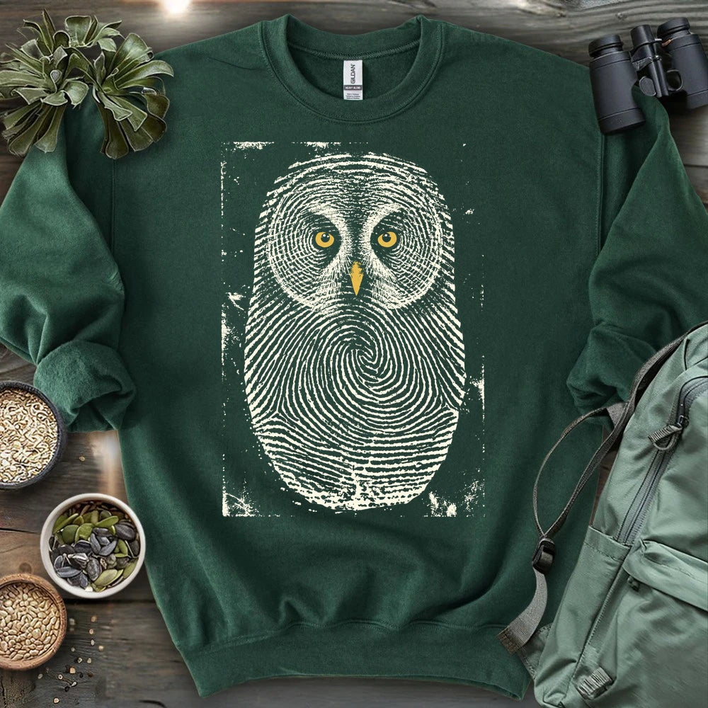 Owl Face Print Sweatshirt