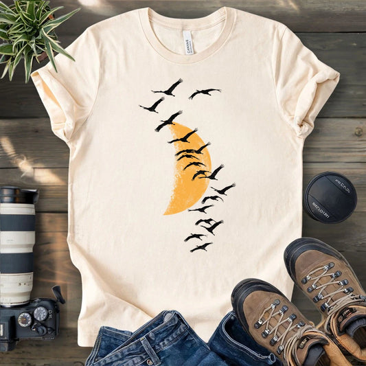 Migrating Wild Cranes T-shirt