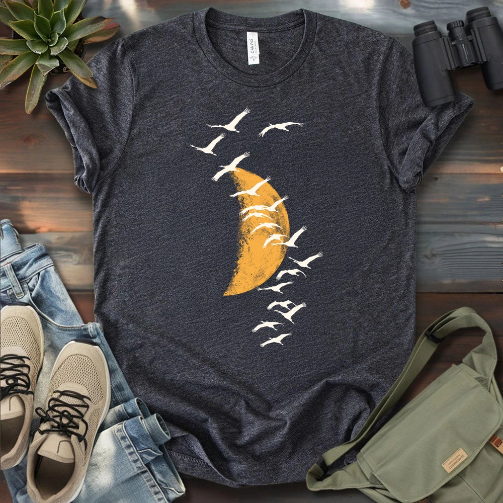 Migrating Wild Cranes T-shirt