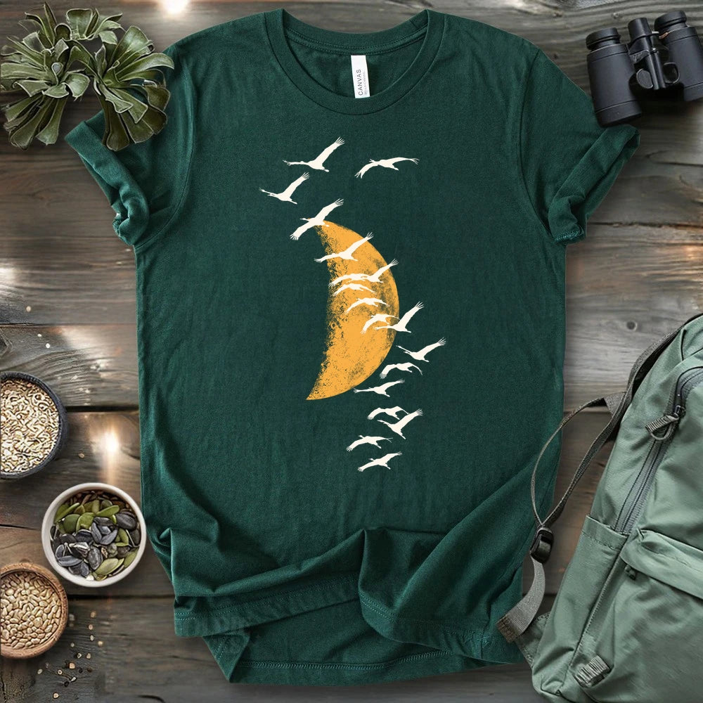 Migrating Wild Cranes T-shirt