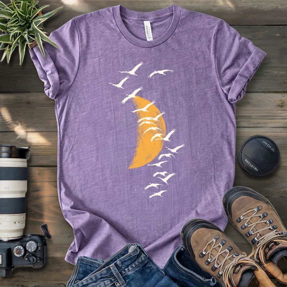 Migrating Wild Cranes T-shirt