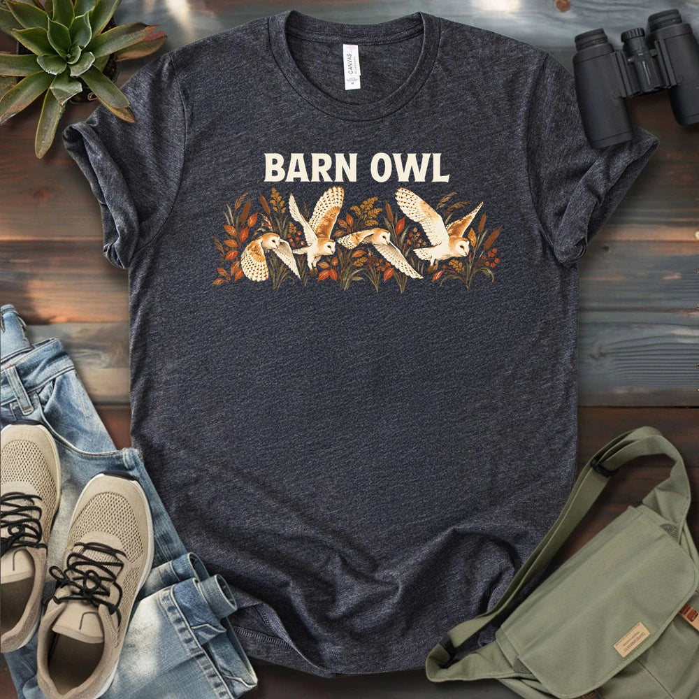 Barn Owl On A Field T-shirt