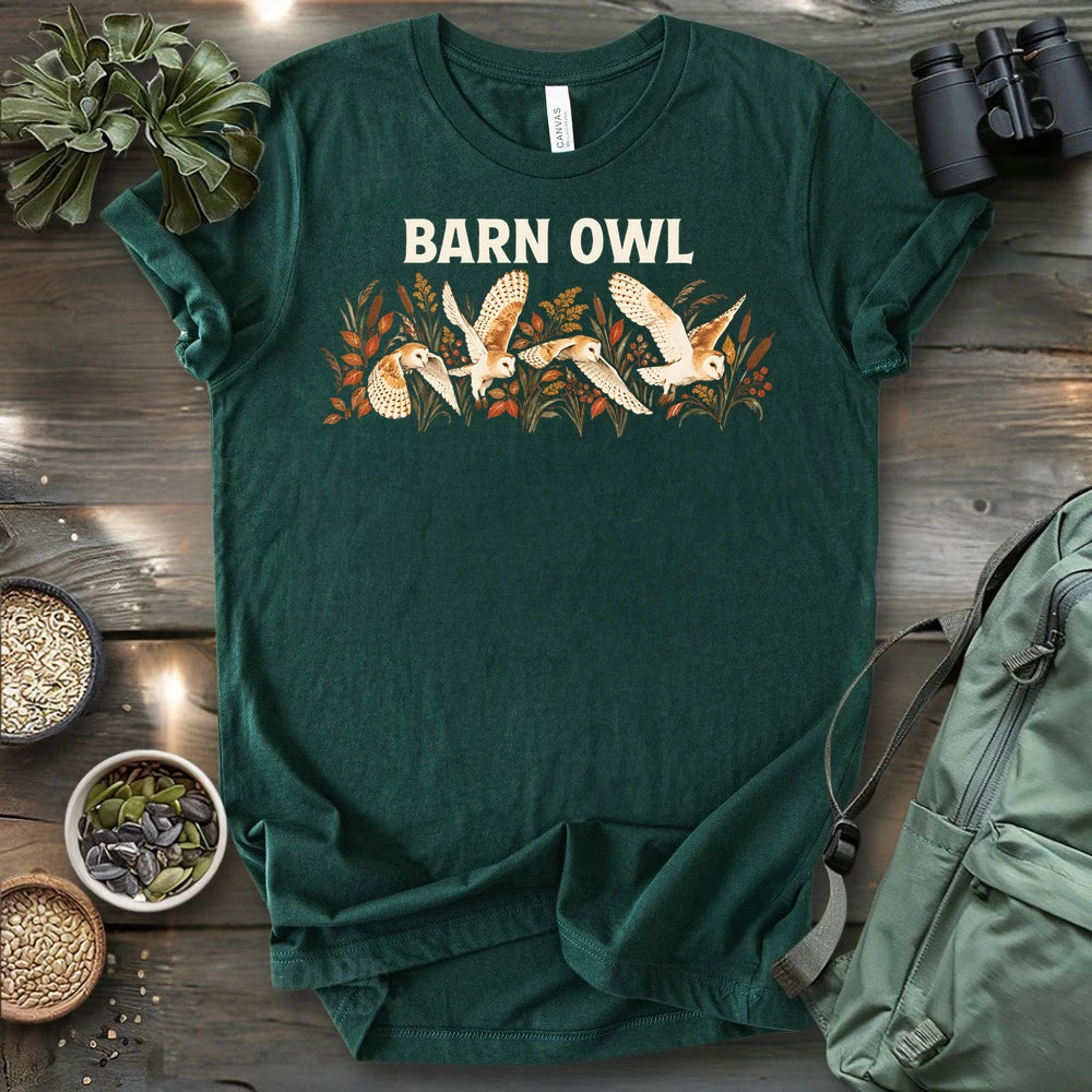 Barn Owl On A Field T-shirt