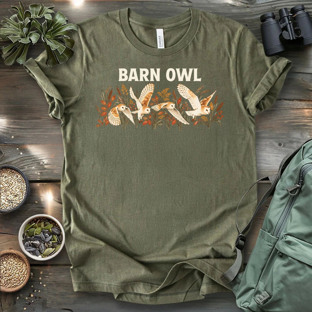 Barn Owl On A Field T-shirt