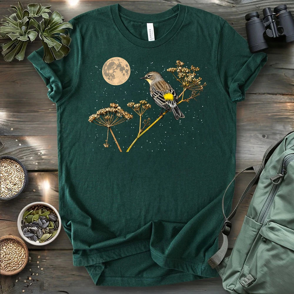 Warbler In Snow T-shirt