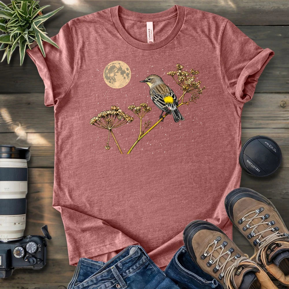 Warbler In Snow T-shirt