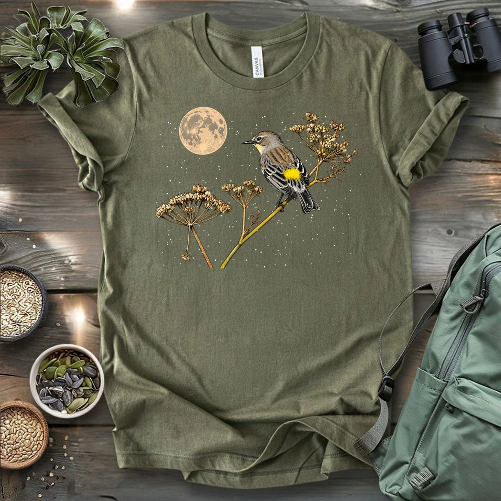 Warbler In Snow T-shirt