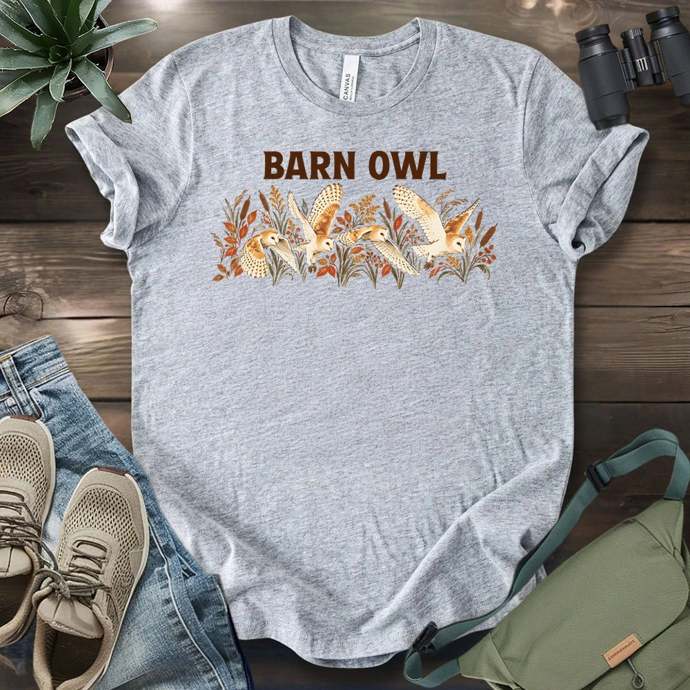 Barn Owl On A Field T-shirt