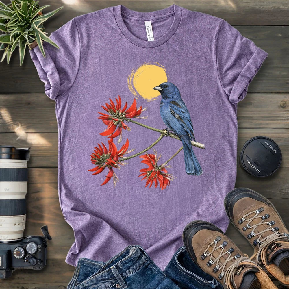 Indigo Bunting On A Branch T-shirt
