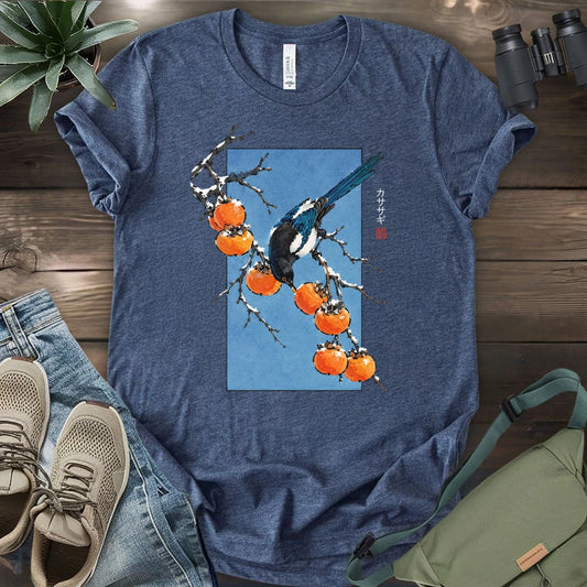 Magpie Among Persimmons T-shirt