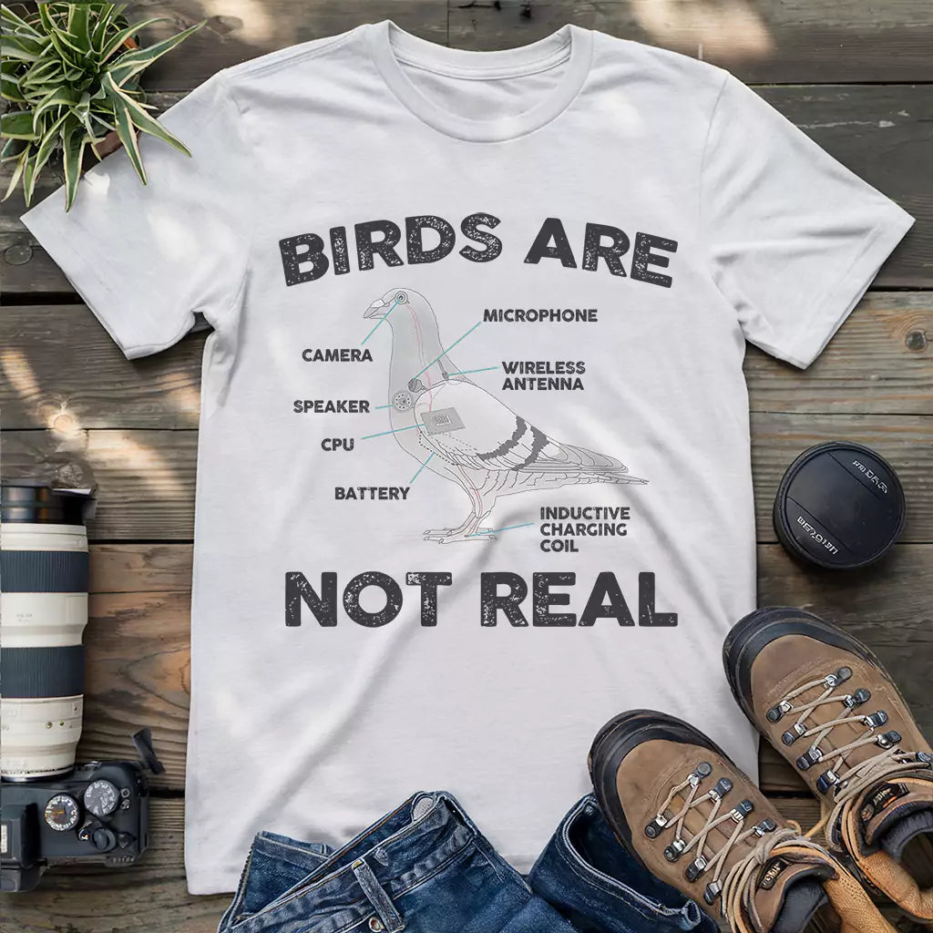 Birds aren't real funny shirt.