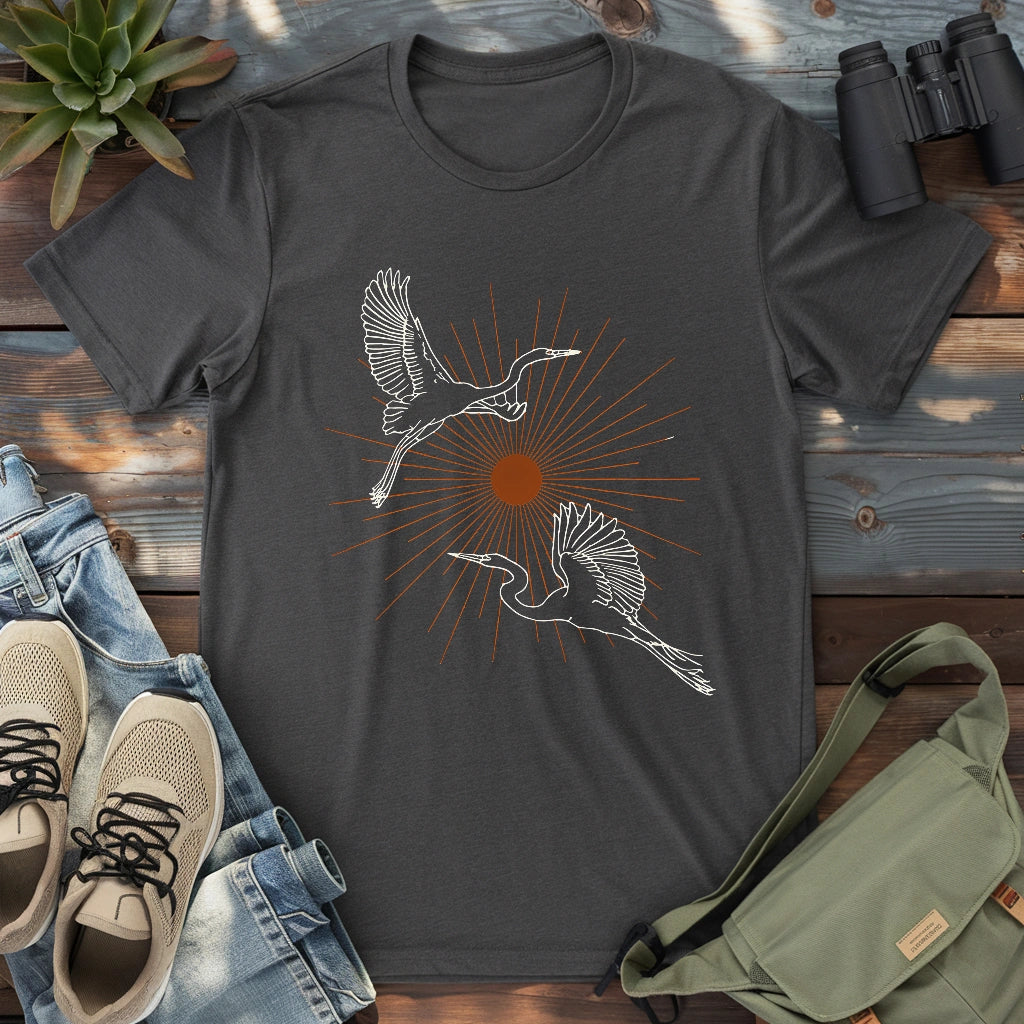 Twin Herons T-shirt
