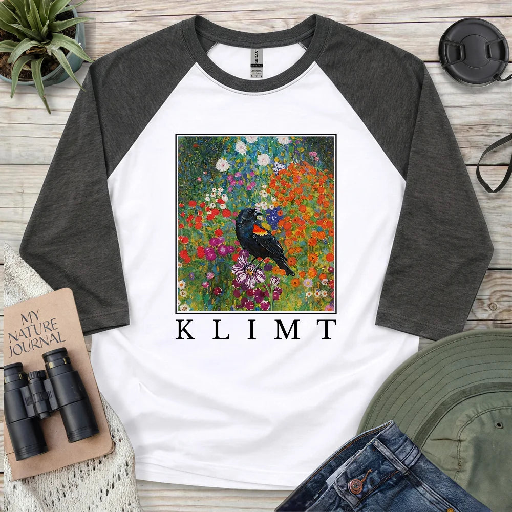 Klimt Blackbird 3/4 Sleeve T-shirt