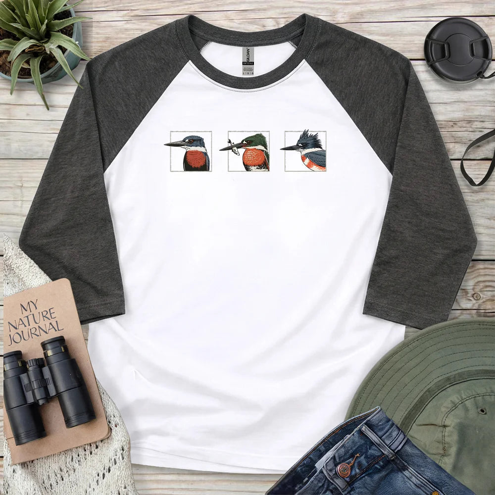 Kingfishers Of America 3/4 Sleeve T-shirt