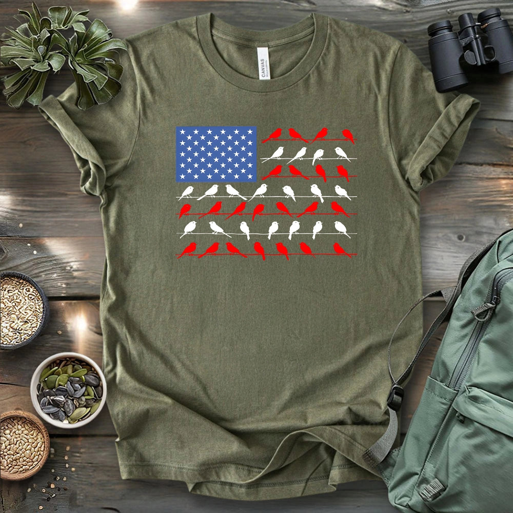 Feathered Flag T-shirt