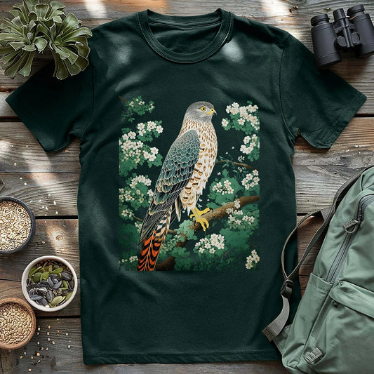 Hawk in Bloom T-shirt