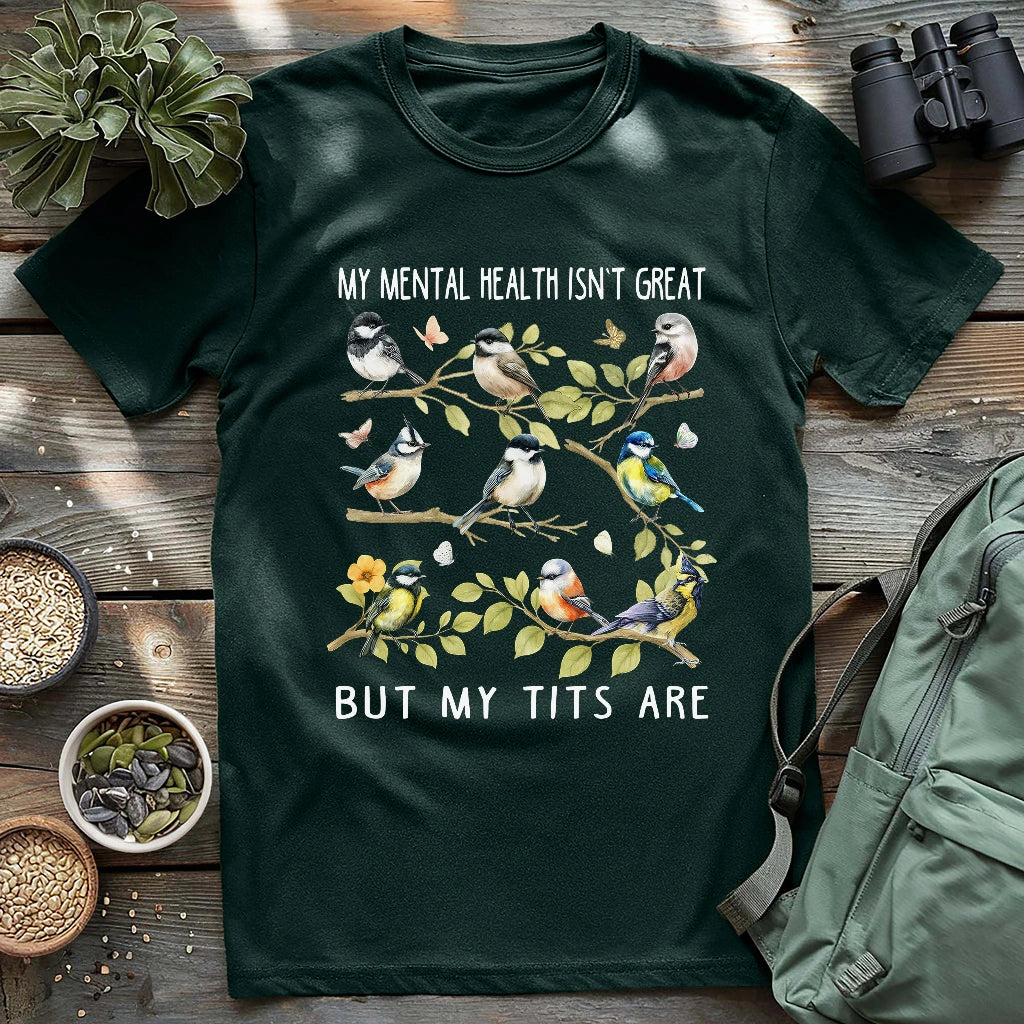 Beautiful tits birds shirt for women.