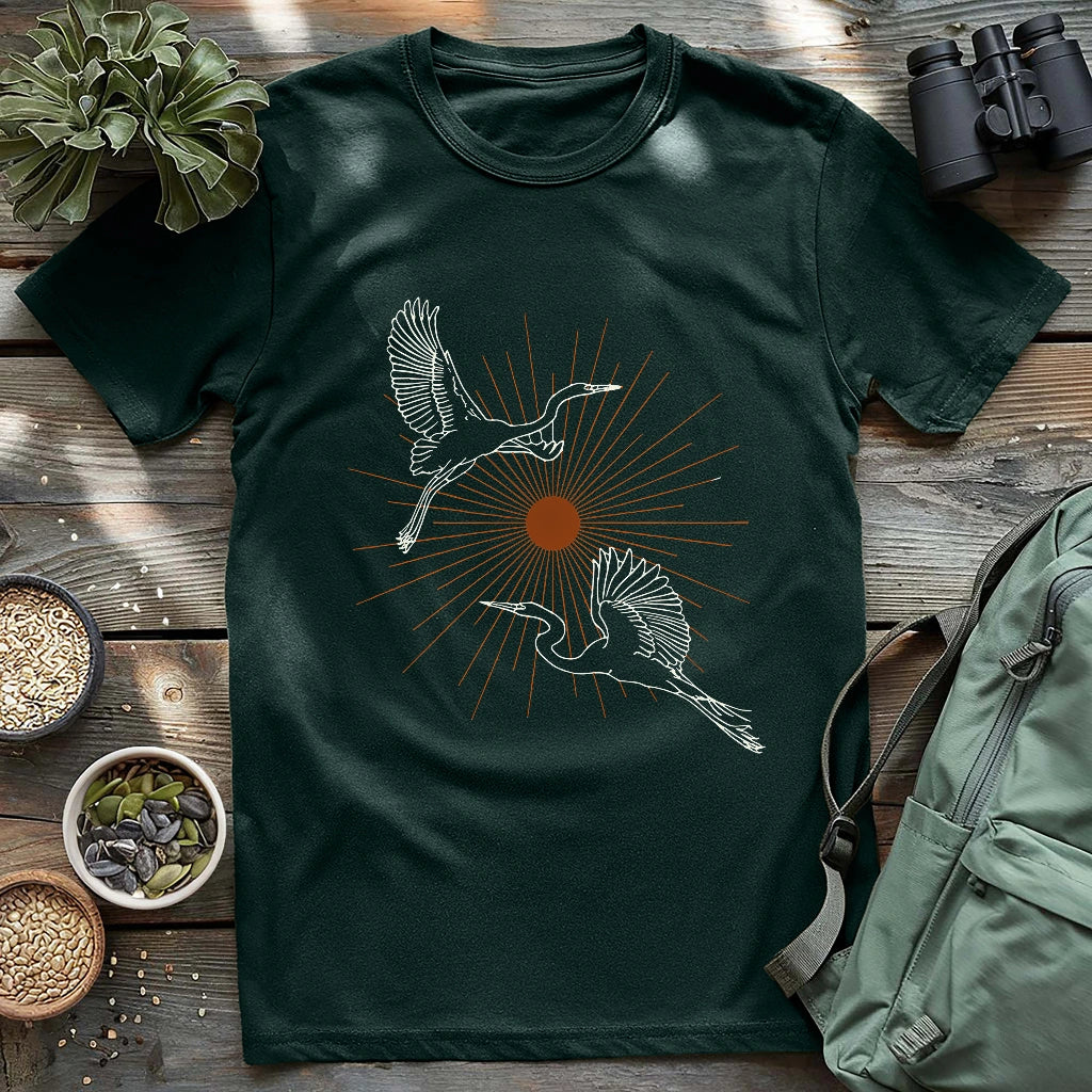 Twin Herons T-shirt