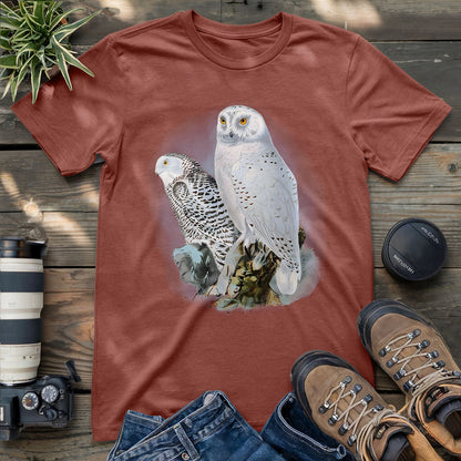 A Snowy Owl Couple T-shirt