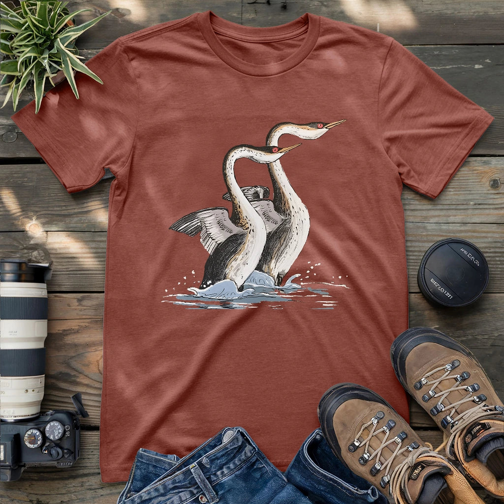 Dancing Grebes T-shirt