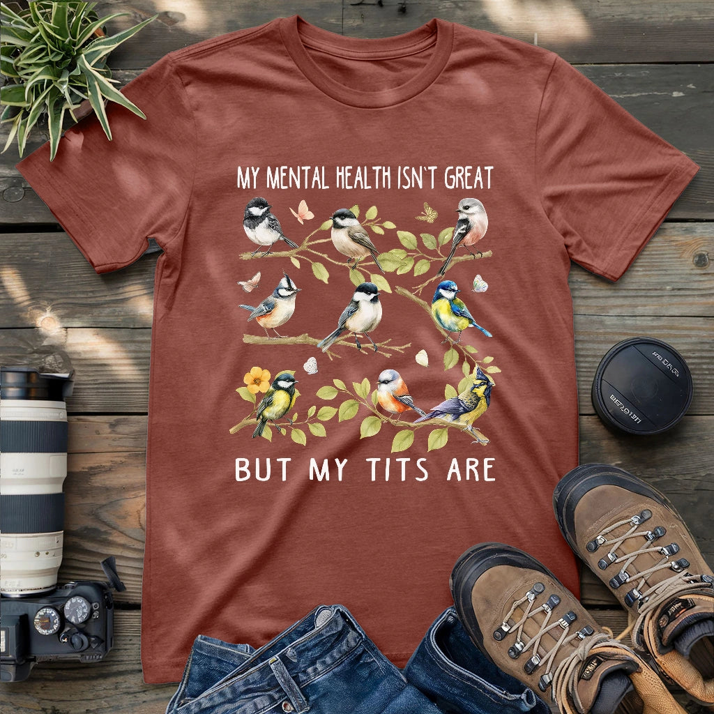 Beautiful tits birds shirt for women.