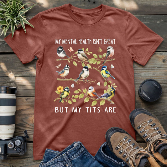 Beautiful tits birds shirt for women.