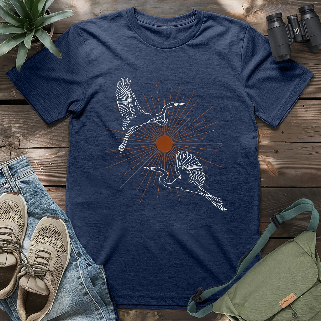 Twin Herons T-shirt