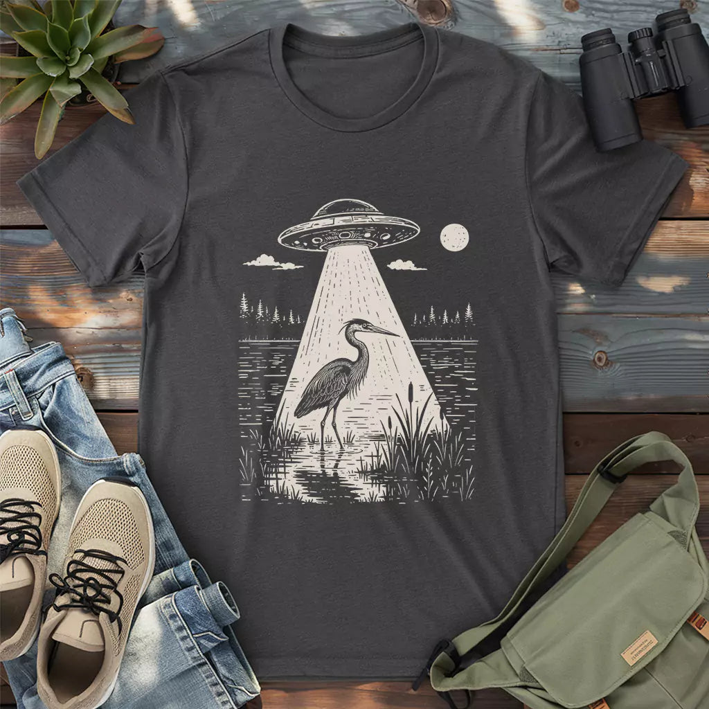 Herons Are Aliens T-shirt