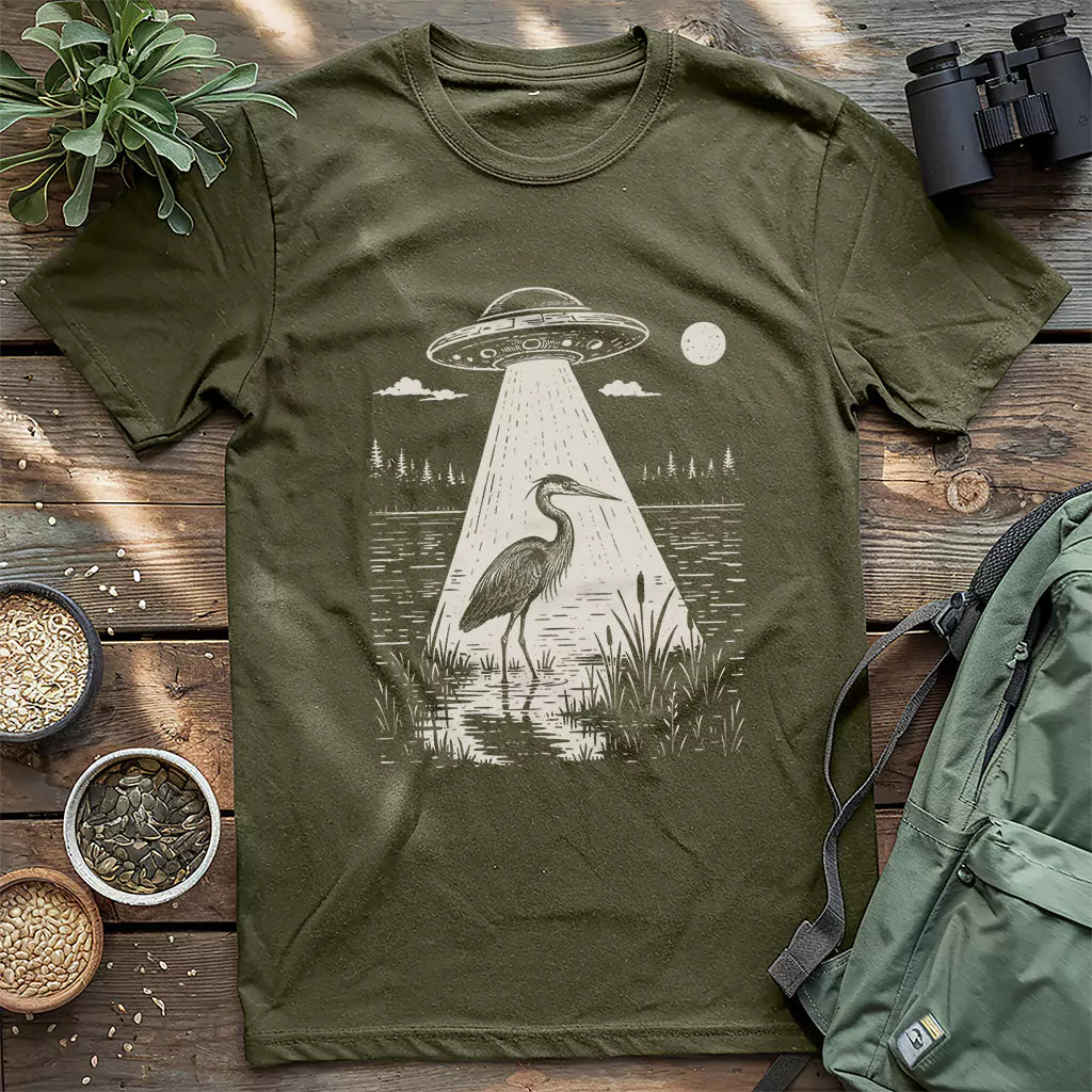 Herons Are Aliens T-shirt