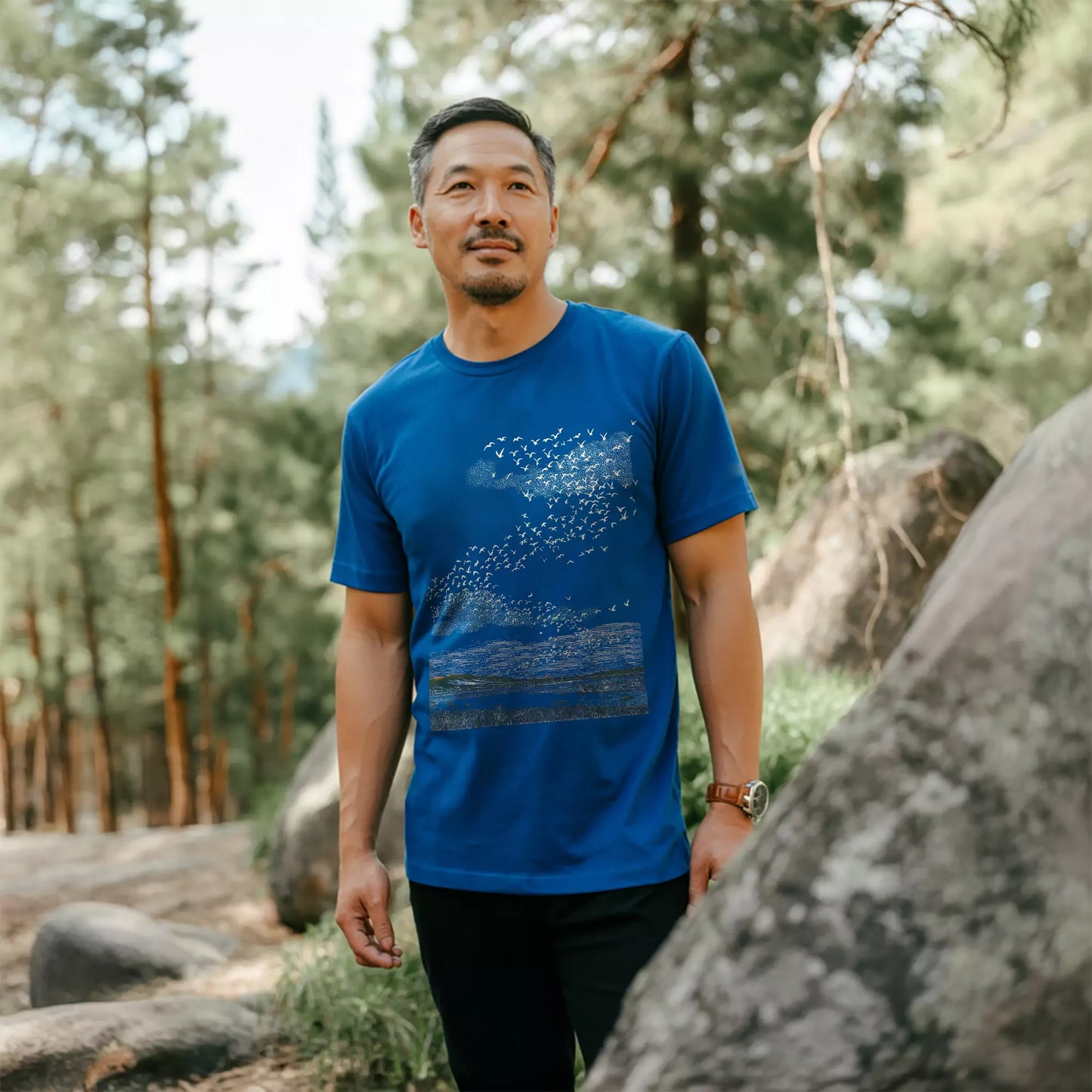 Migrating Wild Geese T-shirt