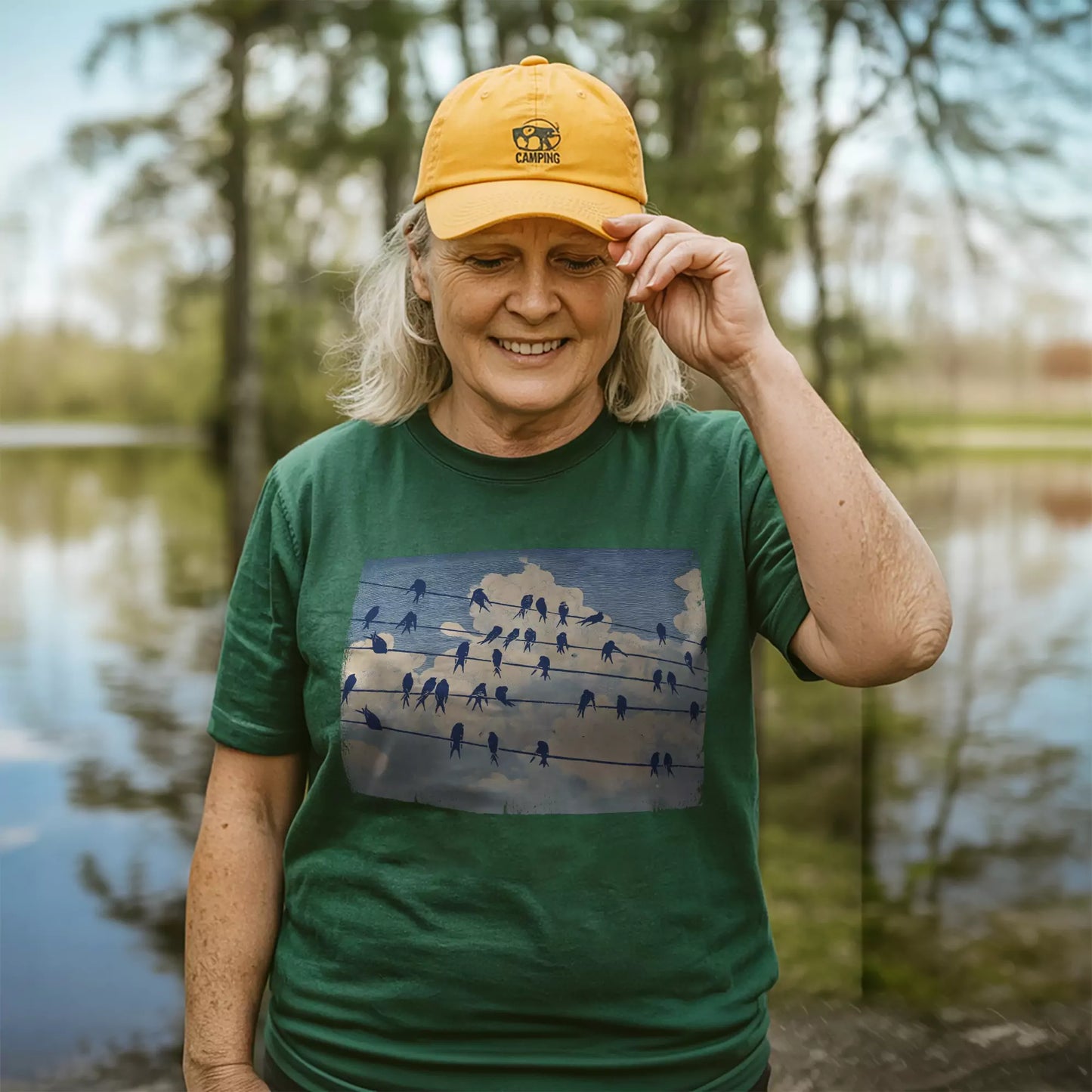 Music Stave On The Sky T-shirt