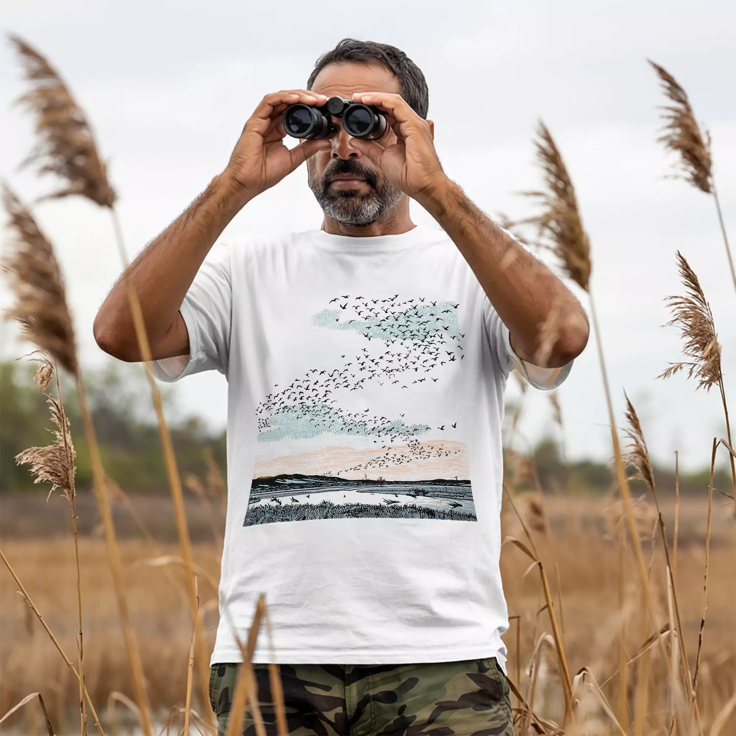 Migrating Wild Geese T-shirt
