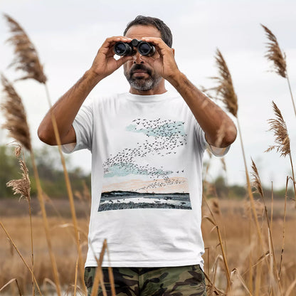 Migrating Wild Geese T-shirt