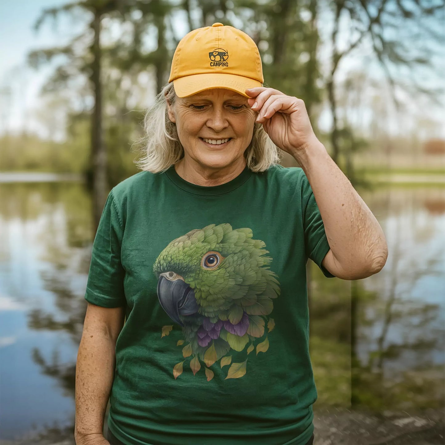 Amazon Green Parrot T-shirt