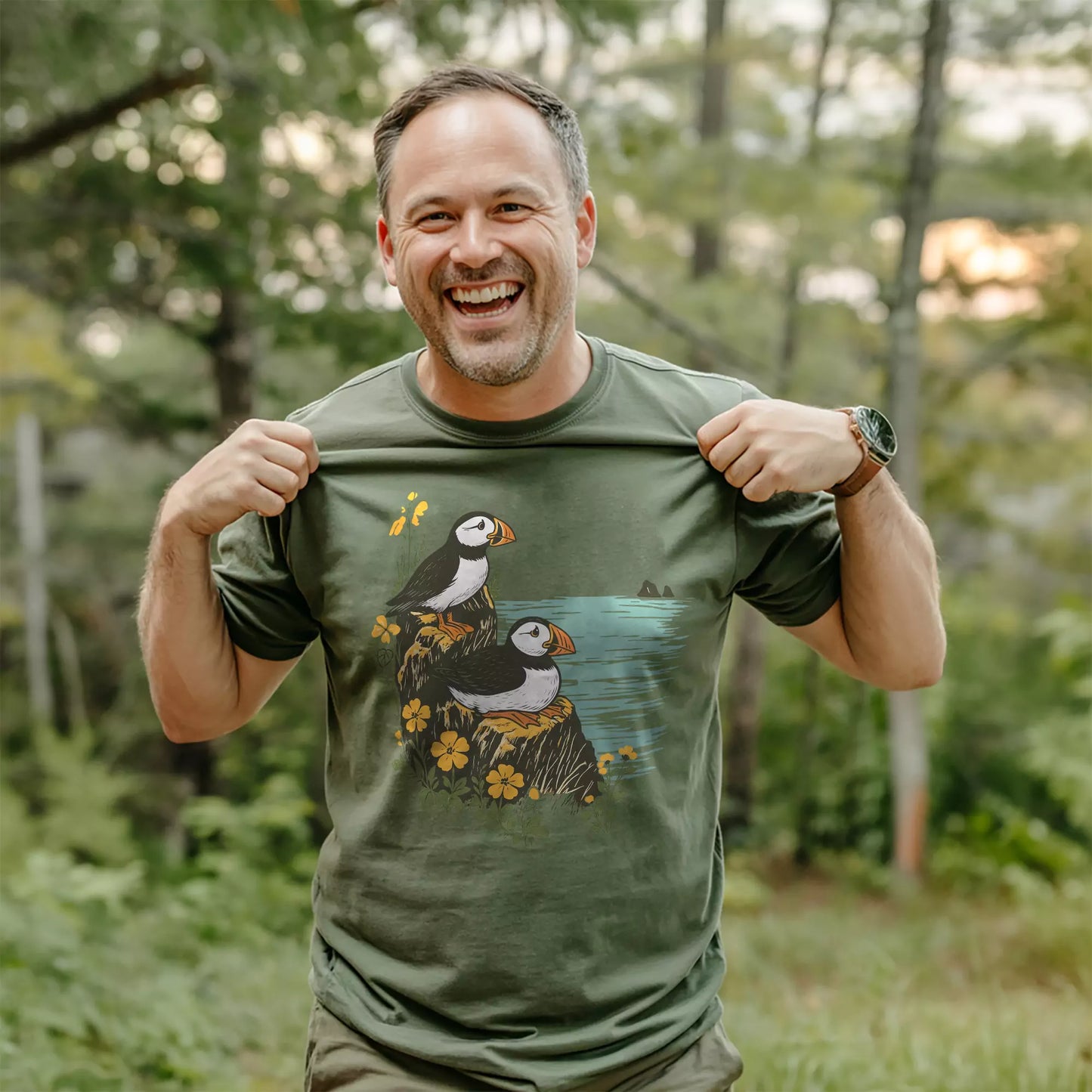 Peaceful Puffins T-shirt