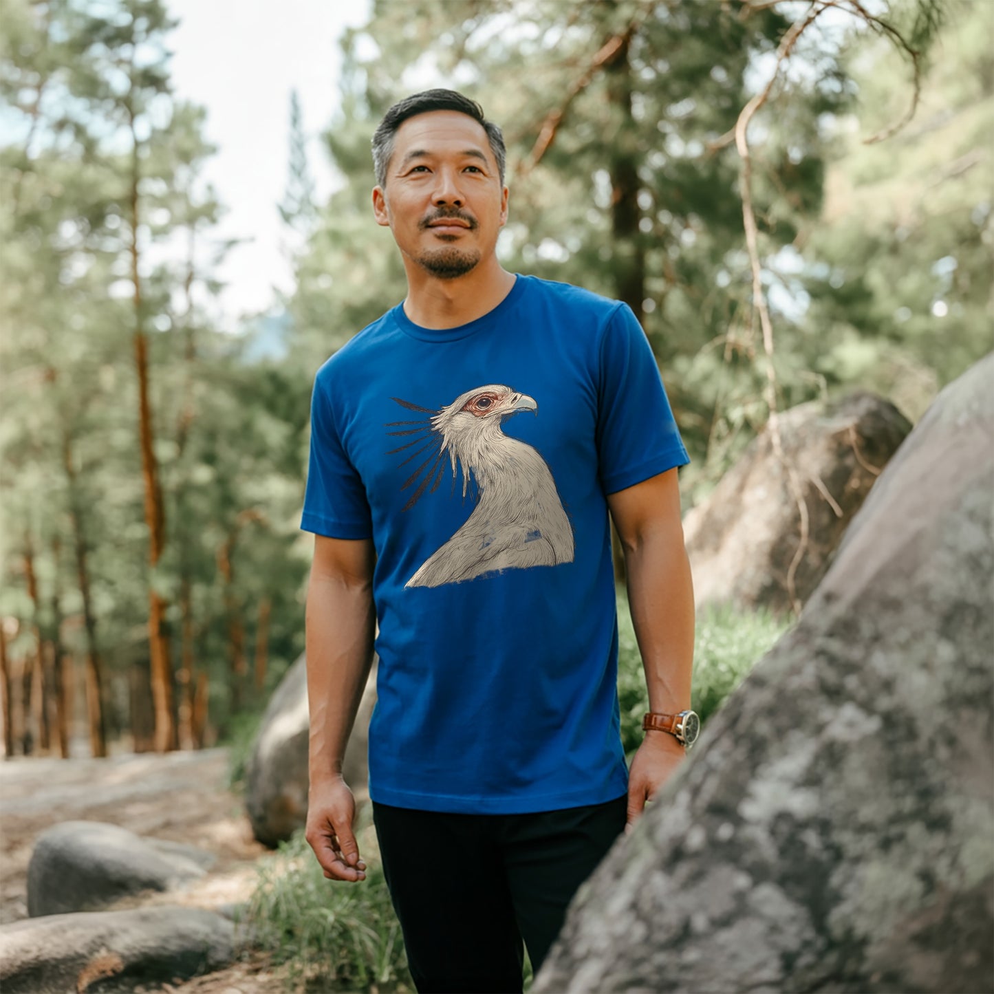 Secretary Bird Sketch T-shirt