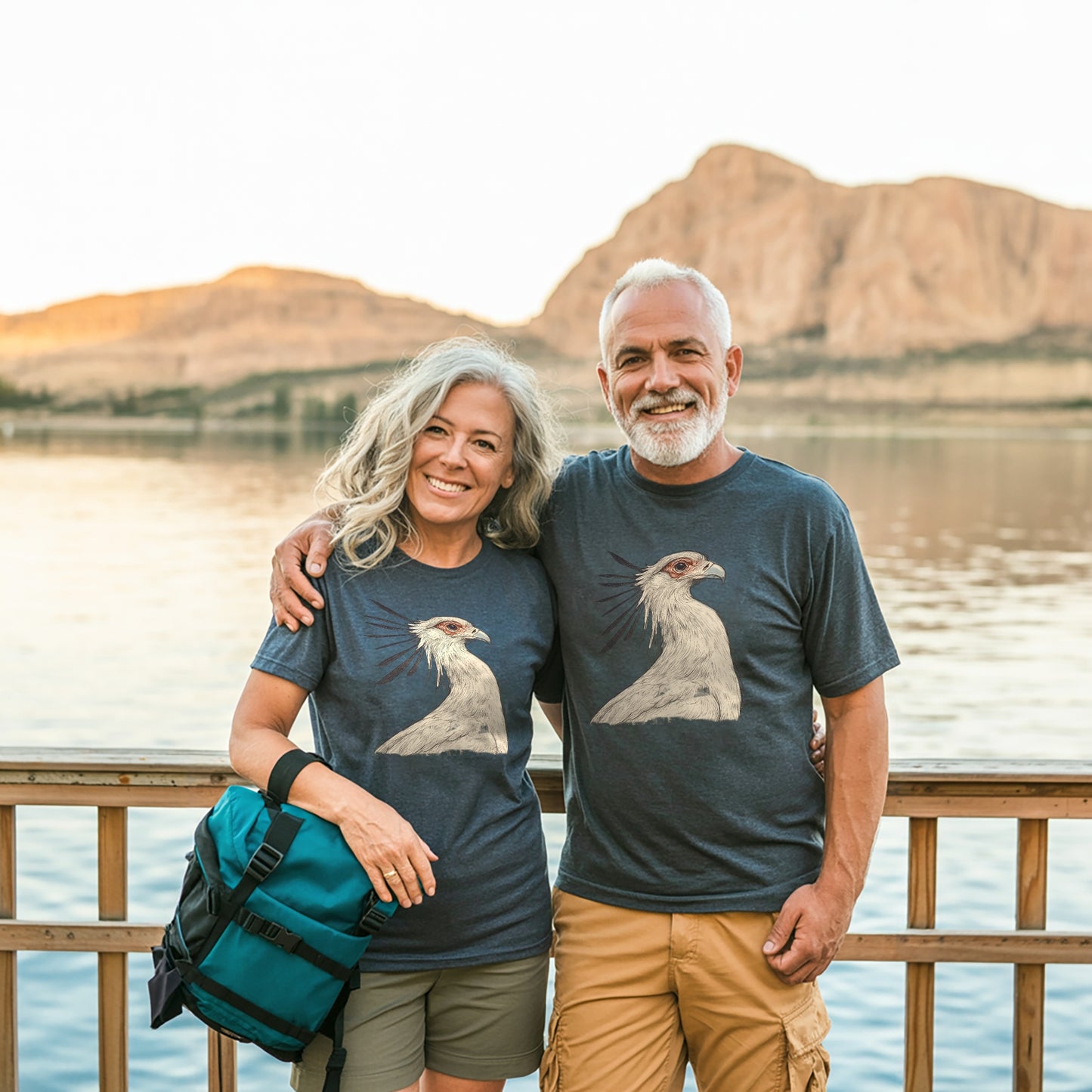 Secretary Bird Sketch T-shirt