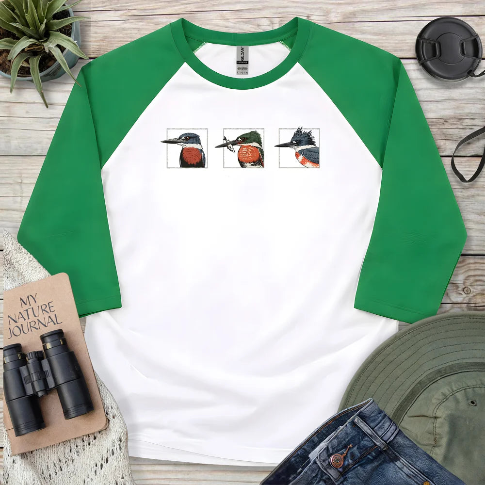 Kingfishers Of America 3/4 Sleeve T-shirt