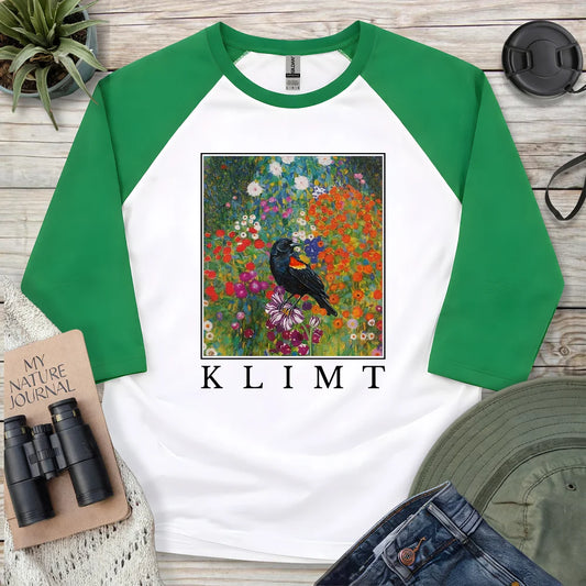 Klimt Blackbird 3/4 Sleeve T-shirt