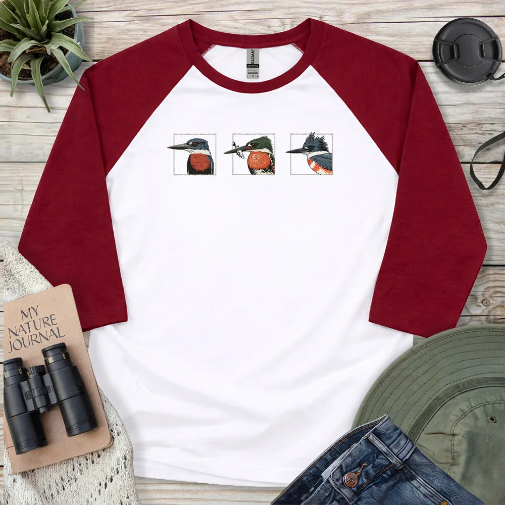 Kingfishers Of America 3/4 Sleeve T-shirt